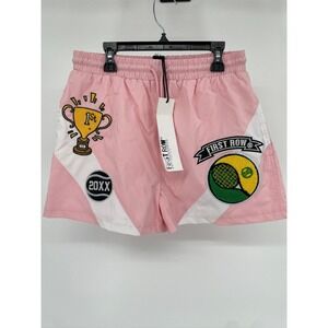 "First Row" The Nylon Short Tennis Size S New With Tags Pink